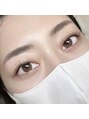 まつげエクステサロン プリューム アイ ビューティー 表参道店(PLUME EYE BEAUTY)&nbsp;【ブラックティントパーマ＆アイブロウ】長さを活かしたカール
