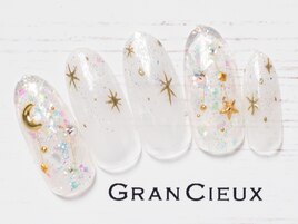 キラキラ白グラデ／7500円