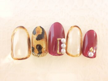 ネイルサロン ロゼオ(Nail salon Roseo)/■渋谷>8990円/べっこうネイル