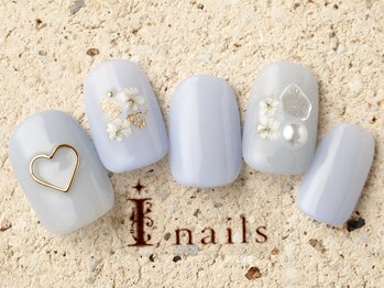 アイネイルズ 町田店(I nails)/ハートクリアブルー7980円