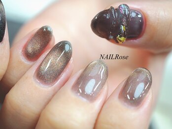 ネイルローズ(NAIL Rose)/クリアマグネットリングネイル