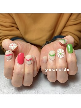 ユアサイド(yourside)/ぷっくりお花デザイン