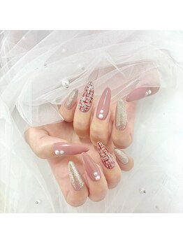 はあとねいる 筑紫野二日市店/ツイードネイル【店舗限定】