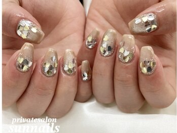 サンネイルズ(sun nails)/6本アート