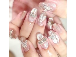 ～バタフライパーツネイル～