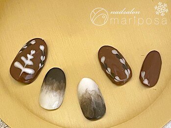 マリポッサ(mariposa)/冬ハンドネイル