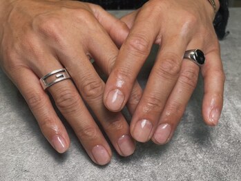 オムネイル 渋谷(HOMME NAIL)/クリアジェル ¥4.400