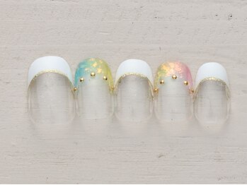 ノーネイル アゲオ イオンモール上尾(NO NAIL AGEO)/かき氷フレンチ　￥4990