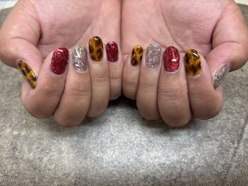 ネイルギャラリーアヴァン(NAIL GALLERY Avant)/べっ甲レオパード