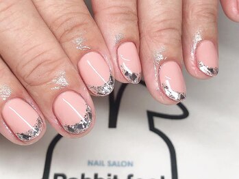 ネイルサロン ラビットフット(Rabbit foot)/ガラスフレンチ8980円