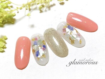 ネイルグラマラス 西新井店/《パラジェル》春 大人 上品