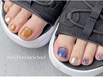 ネイルフローラアンドスクール/オーダーアート7980円