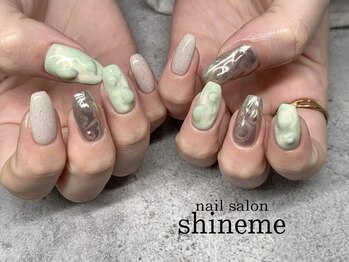 ネイルサロン シャインミー 名古屋栄店(Shineme)の写真/人気NO.1♪サンプルから選ぶ【90分アートコースオフ込¥6980!!】矢場町駅徒歩1分の好立地♪