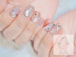 うるうる水光ハロウィンネイル