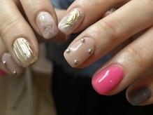 ジュイール ネイル 千葉店(Jouir nail)/差し色ピンク