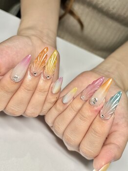 エクアネイルズ(Akuwa nails)/スカルプ◆150分アートやり放題