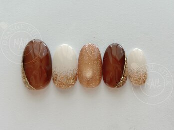 オレンジスティック/ブラウン/ミラー/ホワイト/秋