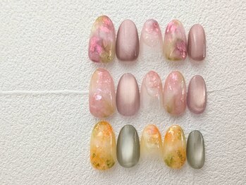 シキ(shiki)/春の花ネイル ¥6800