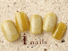アイネイルズ 町田店(I nails)/水彩クリアラメ 8480円
