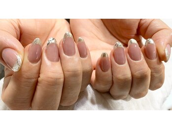 ネイル シスター(nail sister)/キラキラフレンチネイル