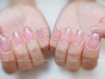 アリサネイル(ALISA NAIL)/ミラーグラデーション