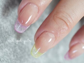ネイルスポット ユーアンドエー(nailspot yu&a)の写真/【定額メニューが人気！】テンションが上がるオフィスネイルなら、当店にお任せください♪