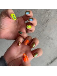 ネオンカラーネイル