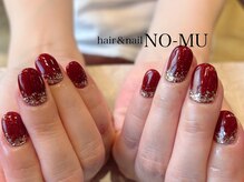 ノーム ネイル(NO-MU)/赤×ラメ