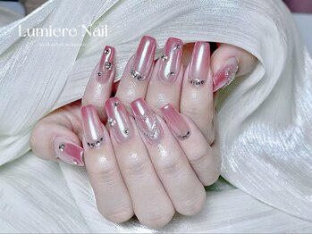 ルミエール ネイル モンナカ(Lumiere Nail Monnaka)/オンブレフレンチ/冬ネイル