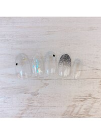 個性派シンプルネイル