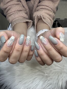 ジュジュル 稲毛本店(jujur)/リボンアートネイル