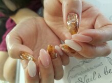 ネイルズ ビー 南昭和町本店(Nail's be)/べっ甲ネイル