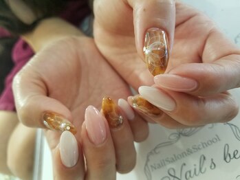 ネイルズ ビー 南昭和町本店(Nail's be)/べっ甲ネイル