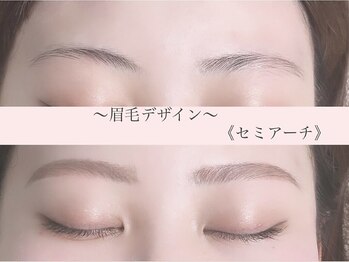シーン スタジオ 梅田店(SSIN STUDIO)/眉毛 セミアーチデザイン