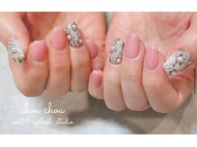 ネイルアンドアイラッシュスタジオ シュシュ(chouchou)/ミラーでお花アート　春夏秋冬