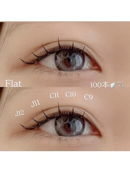 アリュール アンド エテルノ 小山店(Allure & ETERNO)/フラットラッシュ100本