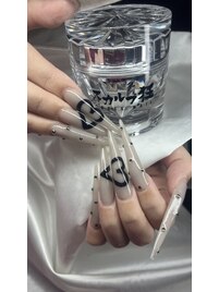 シンプルロングネイル