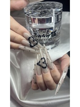 シンプルロングネイル