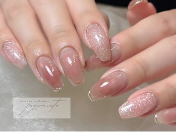 フユメイト(fuyumate)/ニュアンス春ネイル