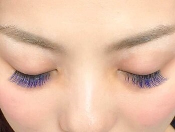 ミニョンアイラッシュデザインサロン 金剛店/大人カラー☆インディゴブルー