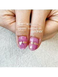 親指もアクセントに！