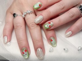 さくらんぼ★アート★マグネット