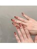 ガラス/バーチャル/ミラー/マグネットのフレンチネイル