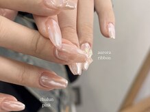 リン 恵比寿(RiN.)/ホワイトミラーネイル　akane