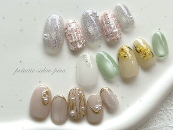 ピノ(pino)の写真/細部までこだわった豊富なデザイン★丁寧でスピーディ!大人女性も満足度◎月替わり定額デザイン初回¥7400