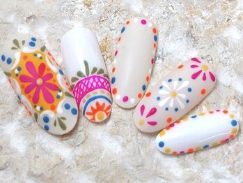 ネイリックス アヴェニール(NAILX avenir)/手描きエスニック