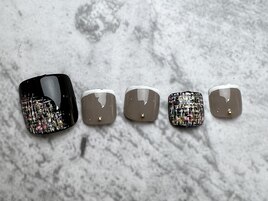 【初回オフ無料】ツイードネイル