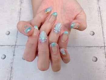 ネイル ビューティーマジック 葛西本店/マーメイドネイル