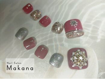 マカナ(Makana)/ビジューフットネイル