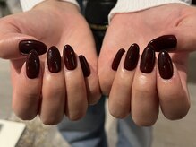 ネイルズ ララ(nails Lala)/ボルドーワンカラー
